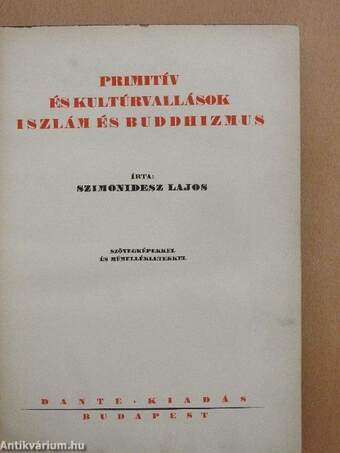 Primitív és kultúrvallások, iszlám és buddhizmus