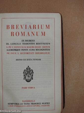 Breviarium romanum I-IV.