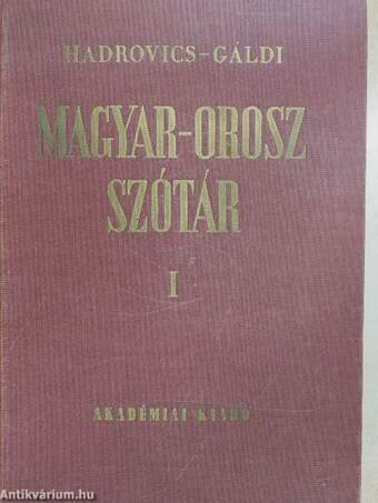 Magyar-orosz szótár I-II.