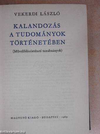 Kalandozás a tudományok történetében