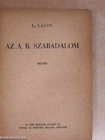 Az A. B. szabadalom