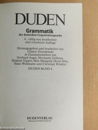 Duden 4 - Die Grammatik