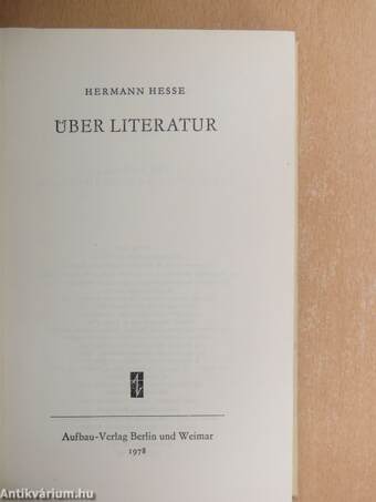 Über Literatur