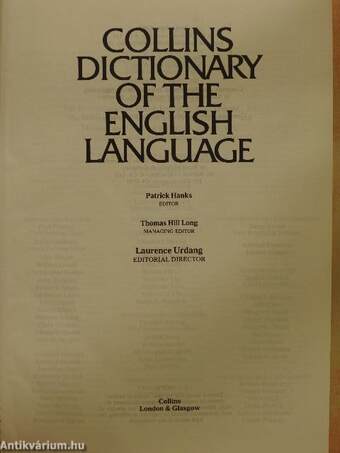 Collins Dictionary of the English Language