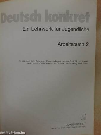 Deutsch konkret - Arbeitsbuch 2.