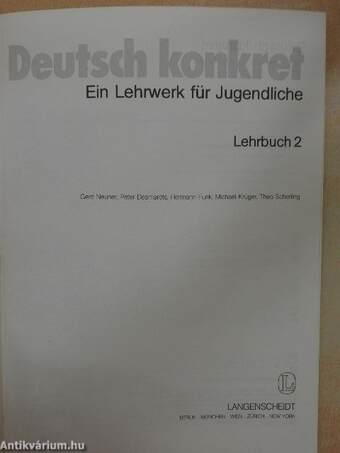 Deutsch konkret - Lehrbuch 2.