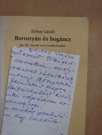 Borostyán és bogáncs (dedikált példány)