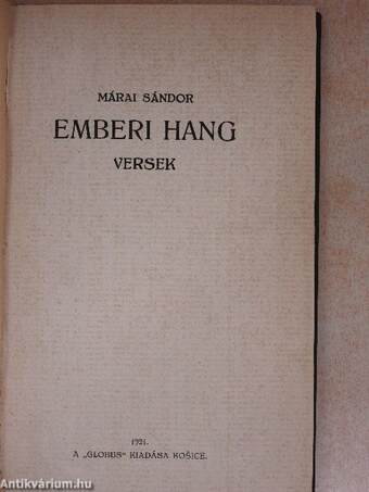 Emberi hang