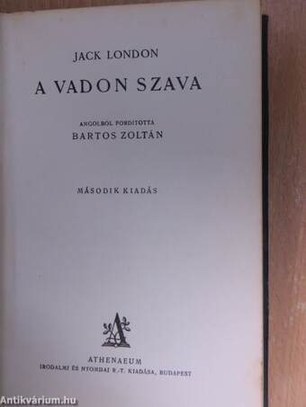 A vén halász meséi/A vadon szava