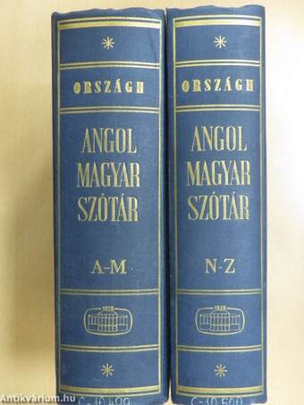 Angol-magyar szótár I-II.