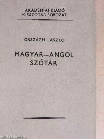 Magyar-angol szótár