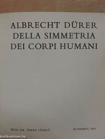 Della Simmetria dei corpi humani