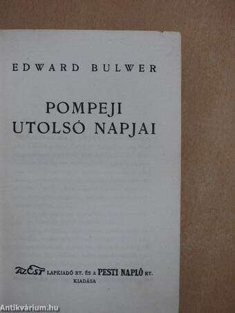 Pompeji utolsó napjai