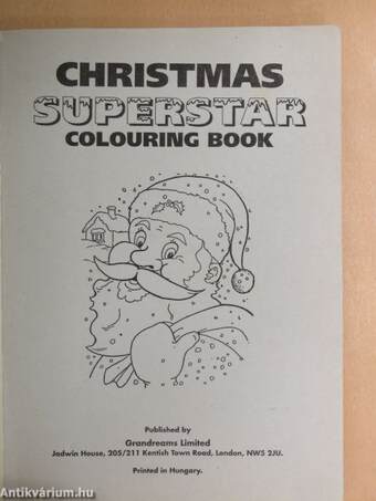 Christmas Superstar Colouring Book