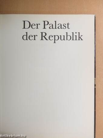 Der Palast der Republik