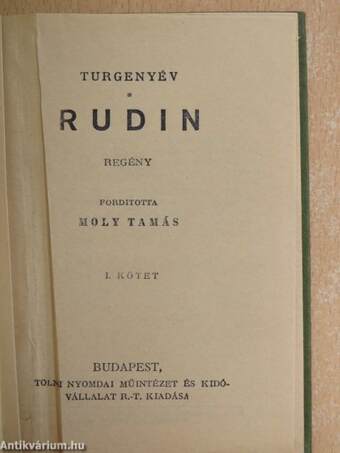 Rudin I-II.