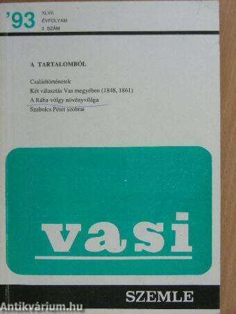 Vasi Szemle 1993/3.