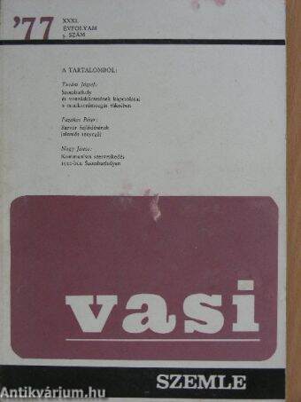 Vasi Szemle 1977/3.