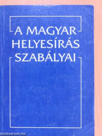 A magyar helyesírás szabályai