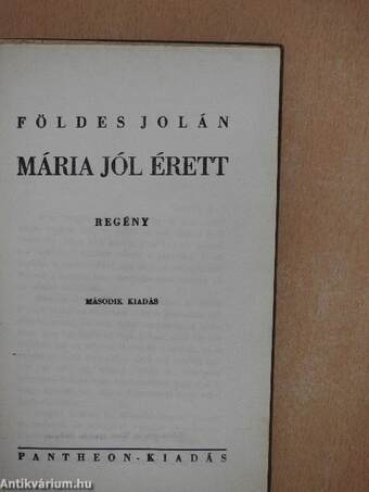 Mária jól érett