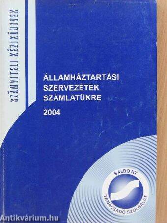 Államháztartási szervezetek számlatükre 2004