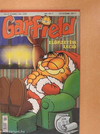 Garfield 2001/12. december (olvasatlan, nyomdatiszta állapotú)