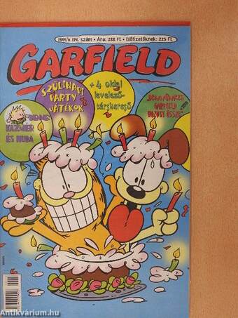 Garfield 1999/6. (olvasatlan, nyomdatiszta állapotú)