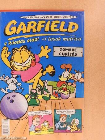 Garfield 1998/10. (olvasatlan, nyomdatiszta állapotú)