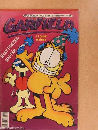 Garfield 1999/1. (olvasatlan, nyomdatiszta állapotú)