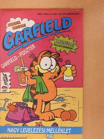 Garfield 1992/7. július (olvasatlan, nyomdatiszta állapotú)