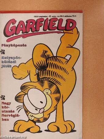 Garfield 1993/9. szeptember (olvasatlan, nyomdatiszta állapotú)