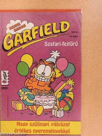 Garfield 1991/6. (olvasatlan, nyomdatiszta állapotú)