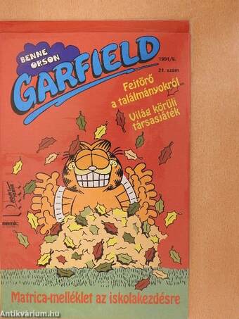 Garfield 1991/9. (olvasatlan, nyomdatiszta állapotú)