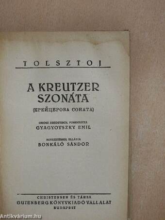 A Kreutzer szonáta