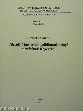Acta Juridica et Politica Tomus XXIX. Fasciculus 1.