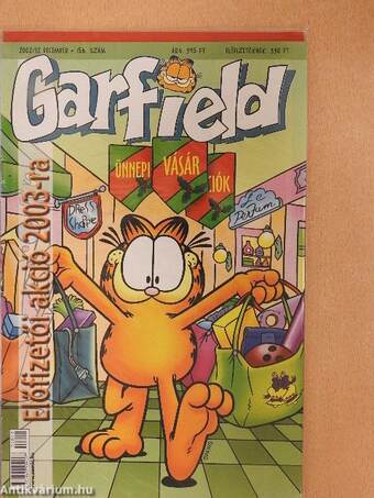 Garfield 2002/12. december (olvasatlan, nyomdatiszta állapotú)