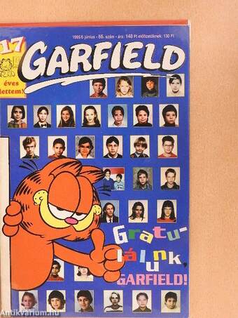 Garfield 1995/6. június (olvasatlan, nyomdatiszta állapotú)