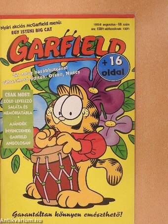 Garfield 1995/8. augusztus (olvasatlan, nyomdatiszta állapotú)