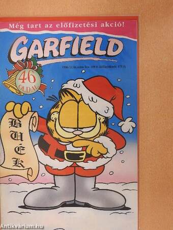 Garfield 1996/12. (olvasatlan, nyomdatiszta állapotú)