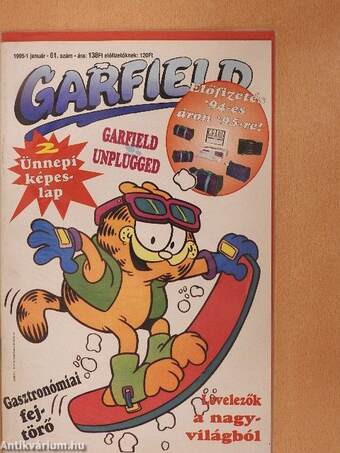 Garfield 1995/1. január (olvasatlan, nyomdatiszta állapotú)