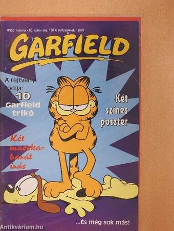 Garfield 1995/3. március (olvasatlan, nyomdatiszta állapotú)