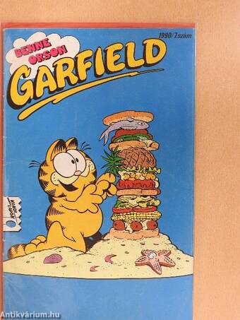 Garfield 1990/7. (olvasatlan, nyomdatiszta állapotú)