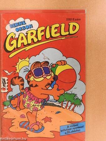 Garfield 1990/8. (olvasatlan, nyomdatiszta állapotú)