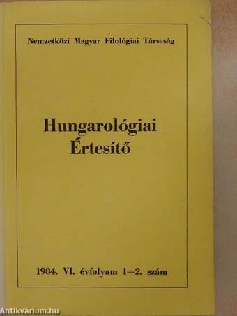 Hungarológiai Értesítő 1984/1-4.