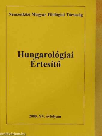 Hungarológiai Értesítő 2000.