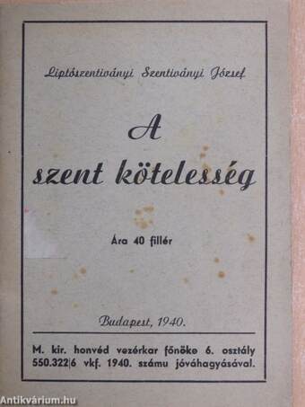 A szent kötelesség