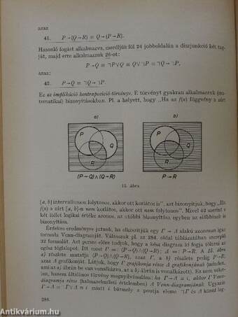 A matematika néhány filozófiai problémájáról/Matematikai logika