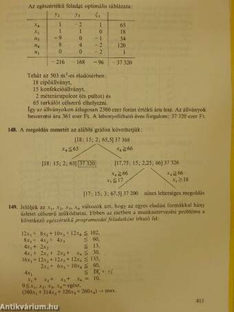 Matematikai programozási gyakorlatok