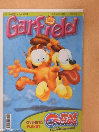 Garfield 2012. március (olvasatlan, nyomdatiszta állapotú)