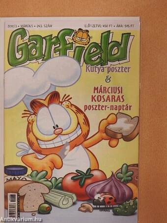 Garfield 2010/3. március (olvasatlan, nyomdatiszta állapotú)